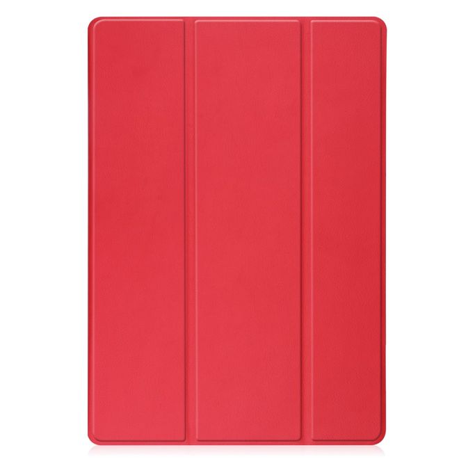 Samsung Galaxy Tab S8+ Leder Hülle - dreifach faltbar - rot