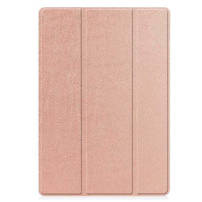 Samsung Galaxy Tab S8+ Leder Hülle - dreifach faltbar - rosegold