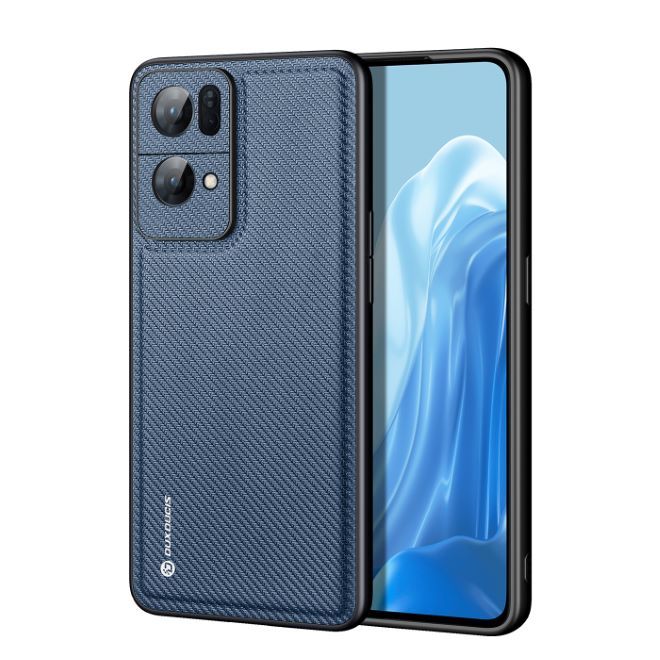 Dux Ducis - Oppo Reno7 Pro 5G Hülle - Schickes Hardcase - Fino Series - blau