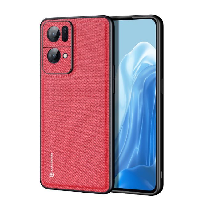 Dux Ducis - Oppo Reno7 Pro 5G Hülle - Schickes Hardcase - Fino Series - rot