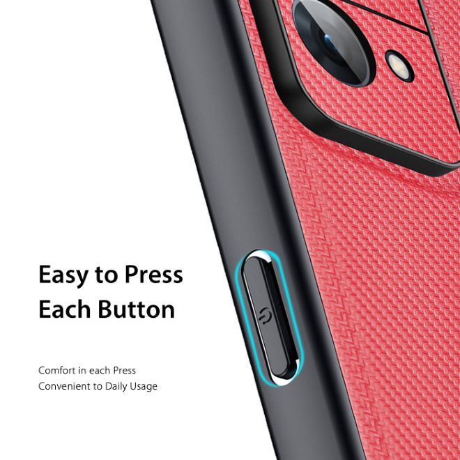 Dux Ducis - Oppo Reno7 Pro 5G Hülle - Schickes Hardcase - Fino Series - rot