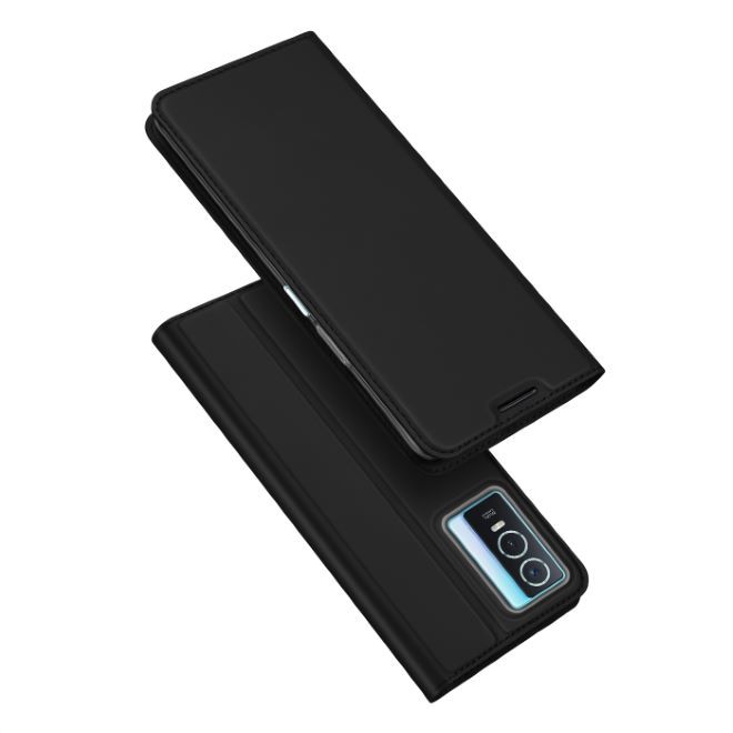 Dux Ducis - Vivo Y76 5G/Y76s/Y74s Hülle - Handy Bookcover - Skin Pro Series - schwarz