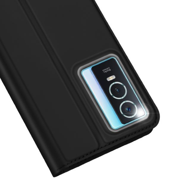 Dux Ducis - Vivo Y76 5G/Y76s/Y74s Hülle - Handy Bookcover - Skin Pro Series - schwarz