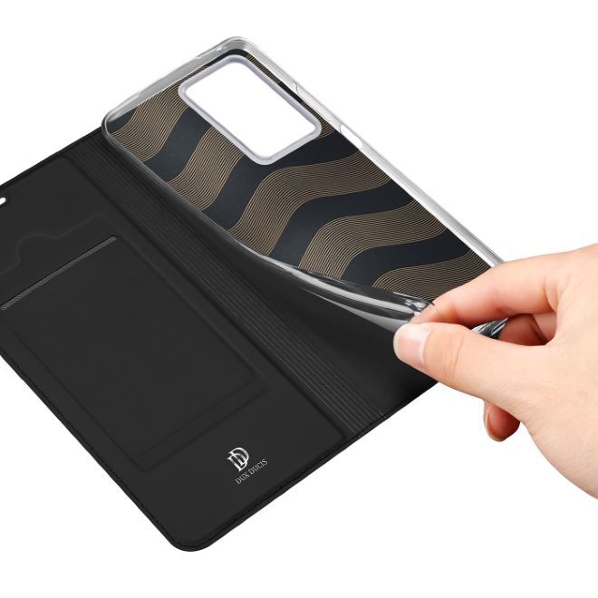 Dux Ducis - Vivo Y76 5G/Y76s/Y74s Hülle - Handy Bookcover - Skin Pro Series - schwarz
