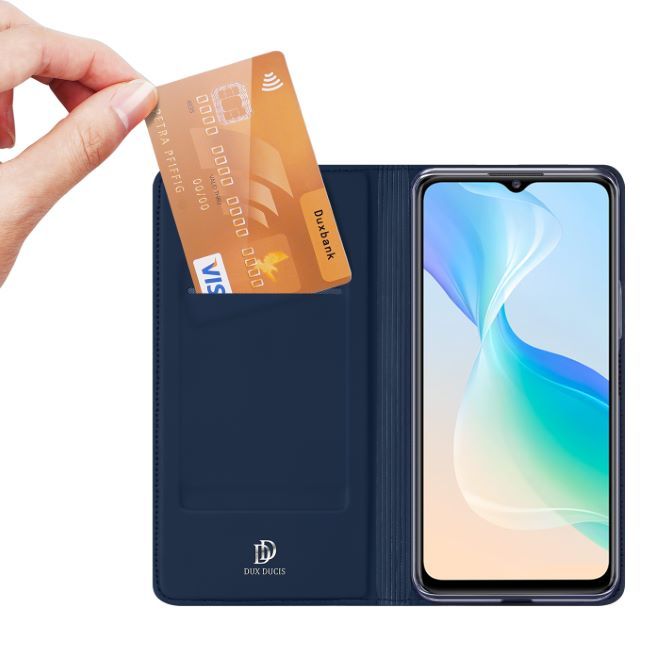 Dux Ducis - Vivo Y76 5G/Y76s/Y74s Hülle - Handy Bookcover - Skin Pro Series - blau
