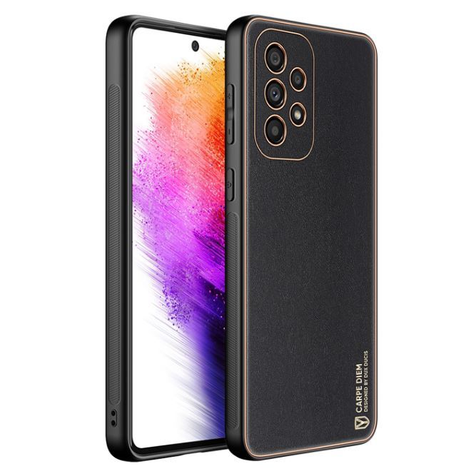 Dux Ducis - Samsung Galaxy A73 5G Hülle - Edles Hardcase - Yolo Series - schwarz