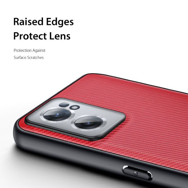 Dux Ducis - OnePlus Nord CE 2 5G Hülle - Schickes Hardcase - Fino Series - rot