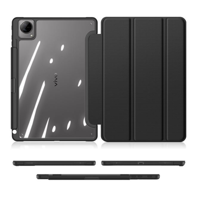 Dux Ducis - vivo Pad Hülle - Leder Bookcover - Toby Series - schwarz