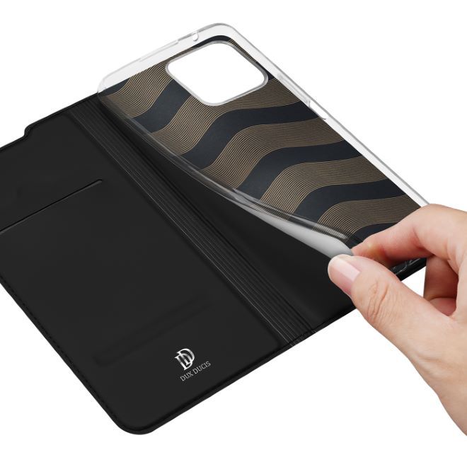 Dux Ducis - Honor X8 Hülle - Handy Bookcover - Skin Pro Series - schwarz