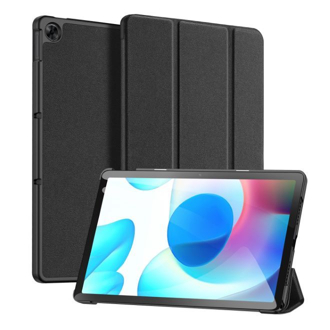 Dux Ducis - Realme Pad mini Hülle - Leder Smart Flip Case - Domo Series - schwarz