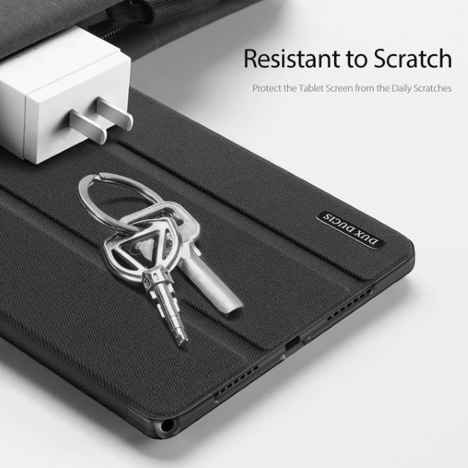 Dux Ducis - Realme Pad mini Hülle - Leder Smart Flip Case - Domo Series - schwarz