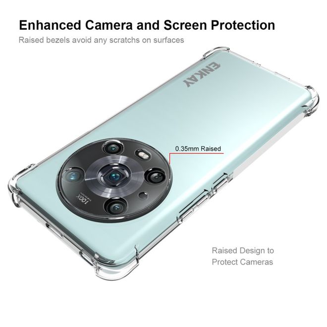 Enkay - Honor Magic4 Pro Handyhülle - Robustes TPU Softcase - transparent
