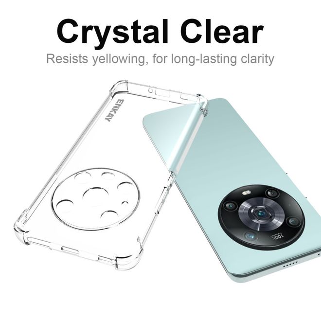 Enkay - Honor Magic4 Pro Handyhülle - Robustes TPU Softcase - transparent