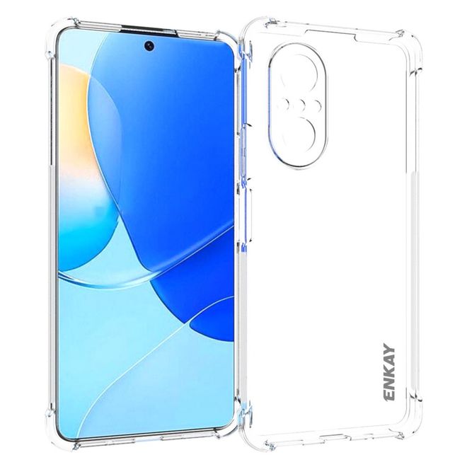 Enkay - Huawei nova 9 SE Handyhülle - Robustes TPU Softcase - transparent