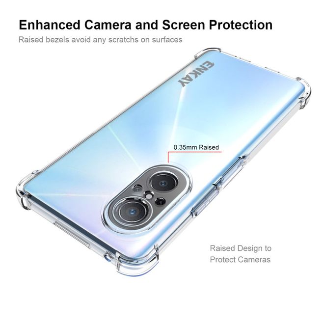 Enkay - Huawei nova 9 SE Handyhülle - Robustes TPU Softcase - transparent