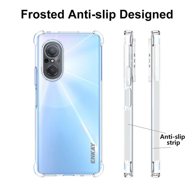 Enkay - Huawei nova 9 SE Handyhülle - Robustes TPU Softcase - transparent