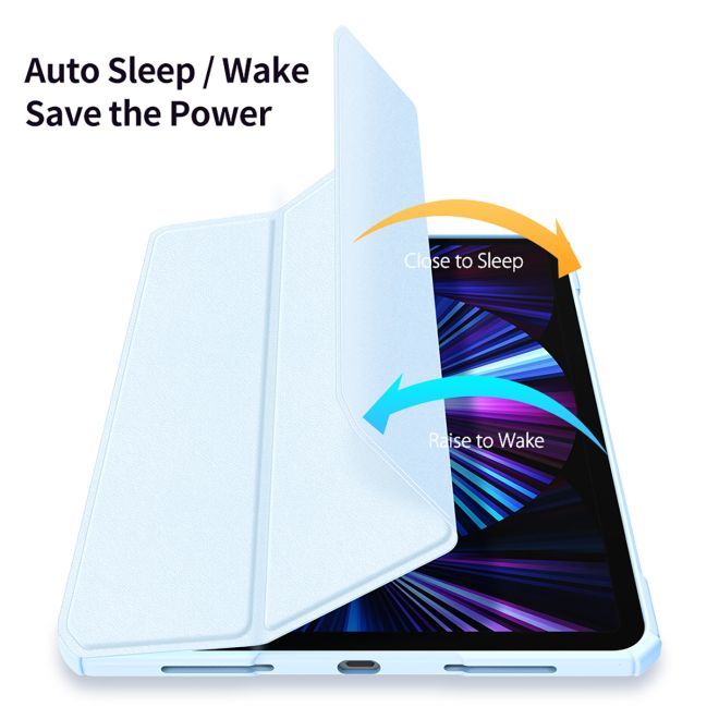 Dux Ducis - iPad Pro 11 (2022 / 2021 / 2020 / 2018) Hülle - Leder Bookcover - Copa Series - blau