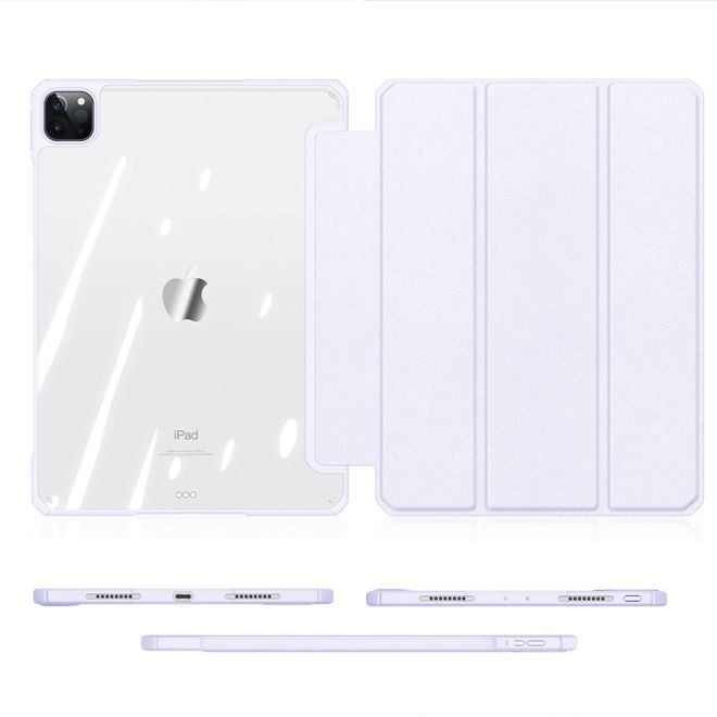 Dux Ducis - iPad Pro 11 (2022 / 2021 / 2020 / 2018) Hülle - Leder Bookcover - Copa Series - purpur