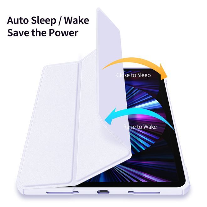 Dux Ducis - iPad Pro 11 (2022 / 2021 / 2020 / 2018) Hülle - Leder Bookcover - Copa Series - purpur