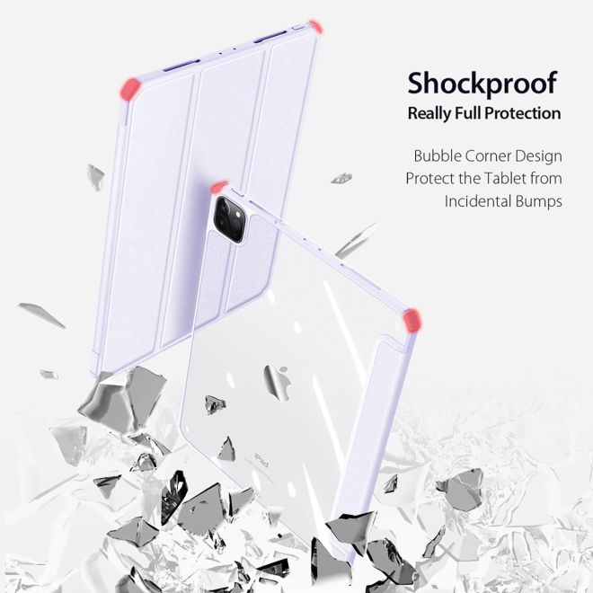 Dux Ducis - iPad Pro 11 (2022 / 2021 / 2020 / 2018) Hülle - Leder Bookcover - Copa Series - purpur