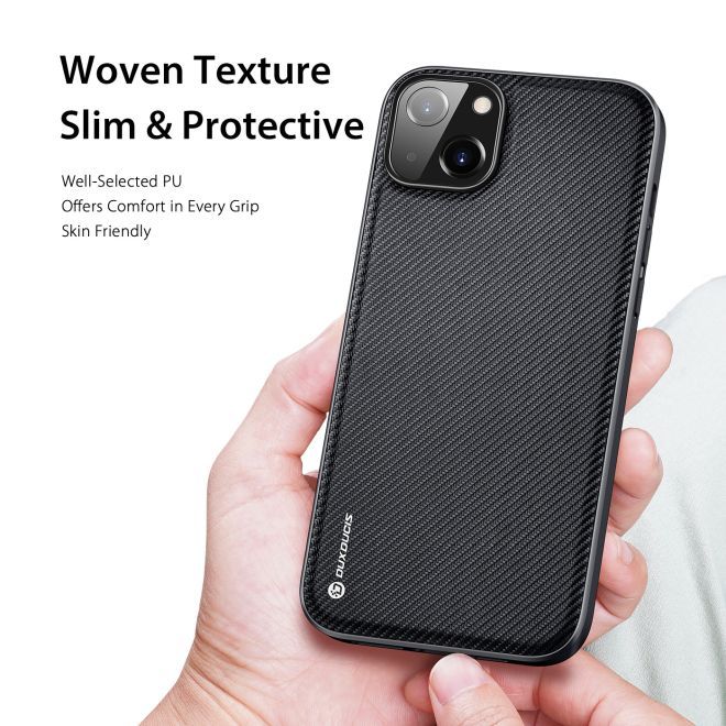 Dux Ducis - iPhone 14 Plus Hülle - Schickes Hardcase - Fino Series - schwarz