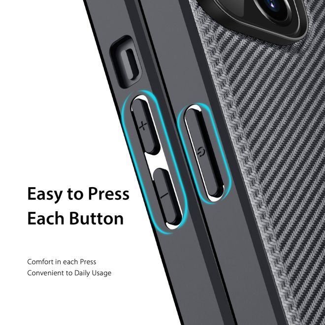 Dux Ducis - iPhone 14 Plus Hülle - Schickes Hardcase - Fino Series - schwarz
