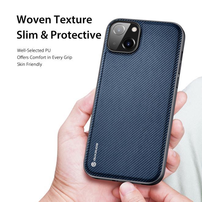 Dux Ducis - iPhone 14 Plus Hülle - Schickes Hardcase - Fino Series - blau