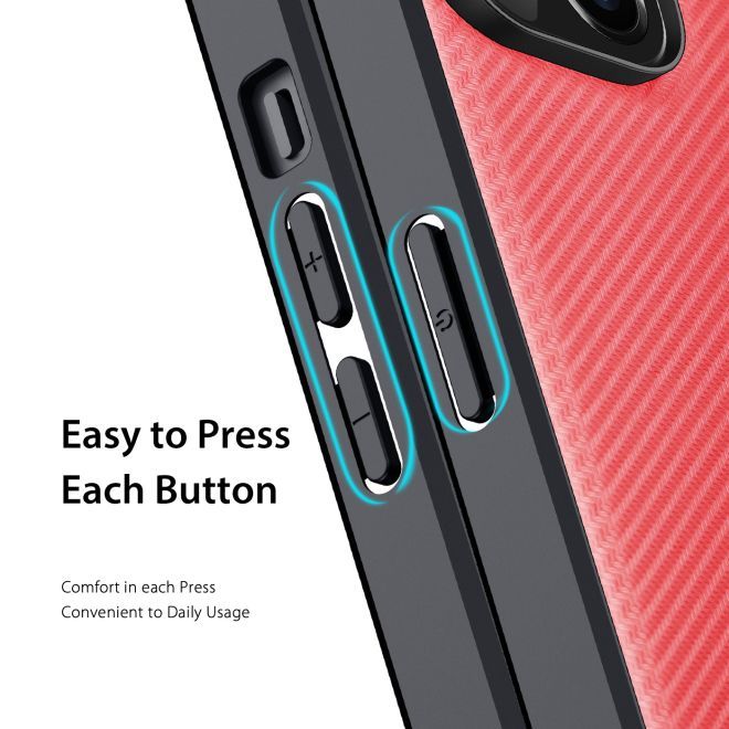 Dux Ducis - iPhone 14 Plus Hülle - Schickes Hardcase - Fino Series - rot