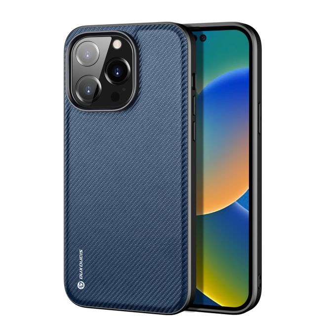 Dux Ducis - iPhone 14 Pro Hülle - Schickes Hardcase - Fino Series - blau