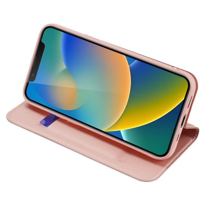 Dux Ducis - iPhone 14 Hülle - Handy Bookcover - Skin Pro Series - rosa