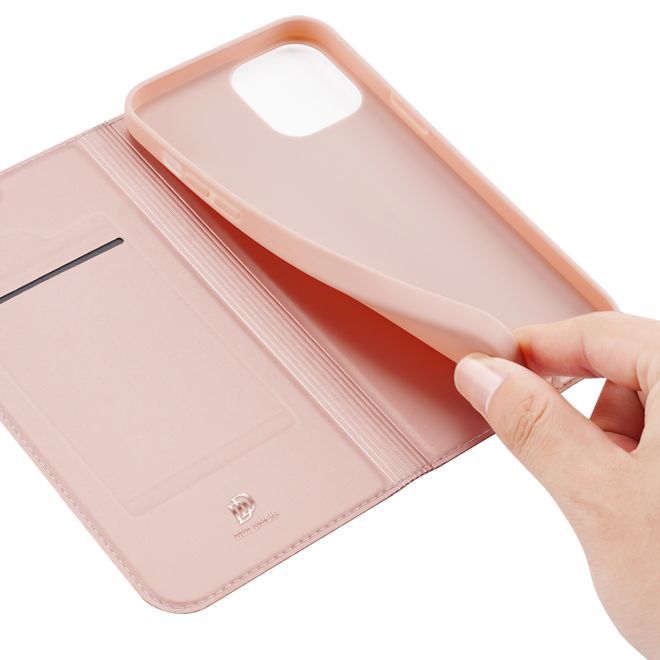 Dux Ducis - iPhone 14 Hülle - Handy Bookcover - Skin Pro Series - rosa