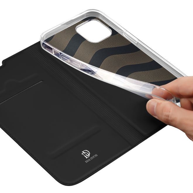 Dux Ducis - iPhone 14 Plus Hülle - Handy Bookcover - Skin Pro Series - schwarz