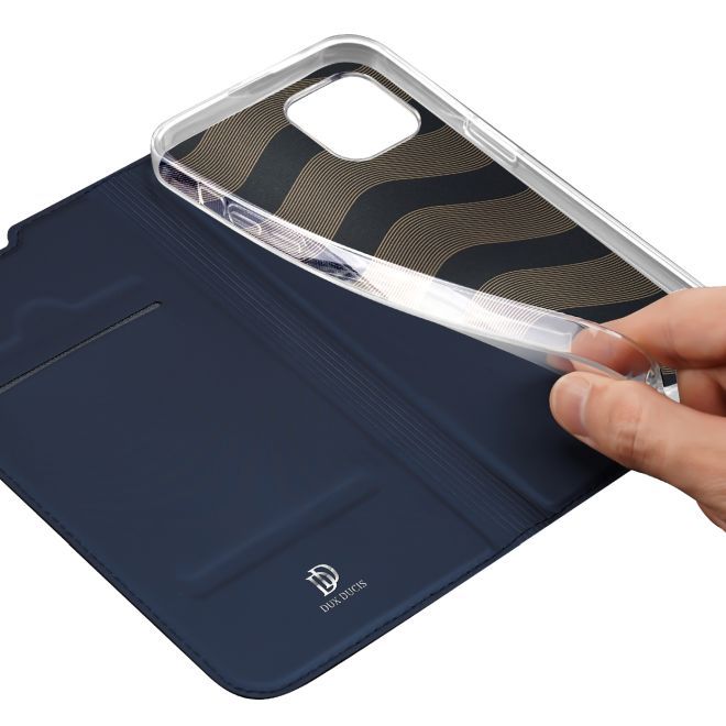 Dux Ducis - iPhone 14 Plus Hülle - Handy Bookcover - Skin Pro Series - blau