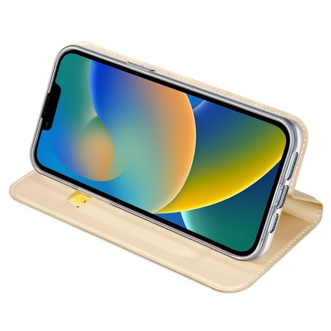 Dux Ducis - iPhone 14 Plus Hülle - Handy Bookcover - Skin Pro Series - gold