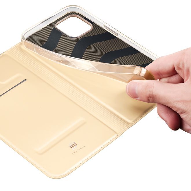 Dux Ducis - iPhone 14 Plus Hülle - Handy Bookcover - Skin Pro Series - gold