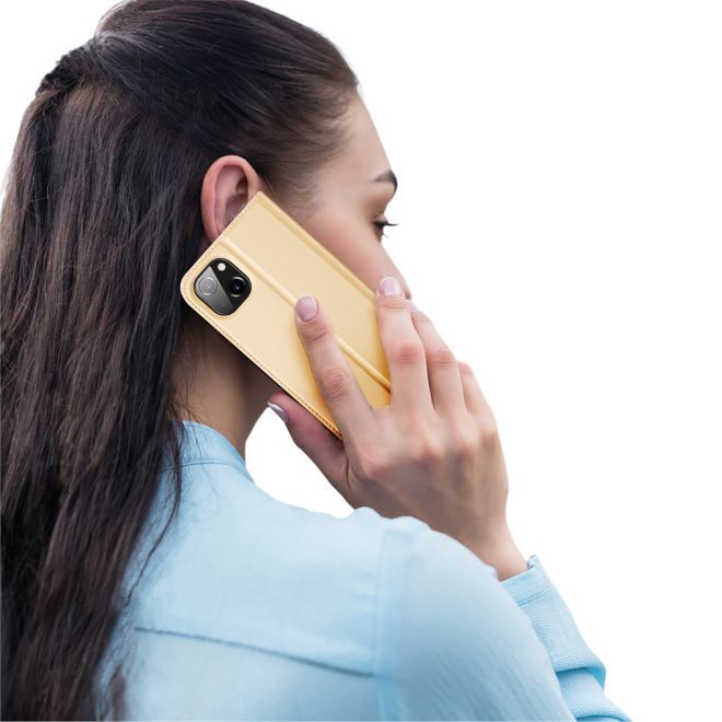 Dux Ducis - iPhone 14 Plus Hülle - Handy Bookcover - Skin Pro Series - gold