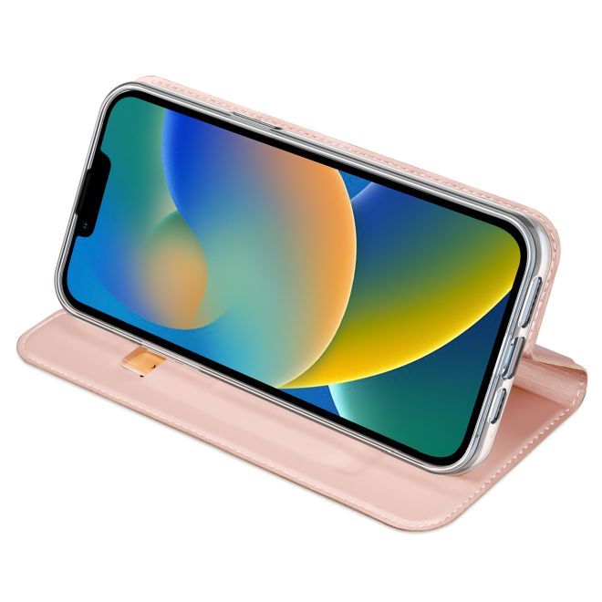 Dux Ducis - iPhone 14 Plus Hülle - Handy Bookcover - Skin Pro Series - rosa