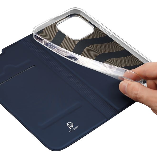 Dux Ducis - iPhone 14 Pro Hülle - Handy Bookcover - Skin Pro Series - blau