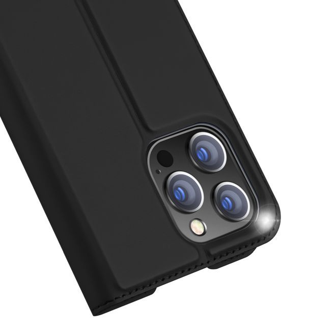 Dux Ducis - iPhone 14 Pro Max Hülle - Handy Bookcover - Skin Pro Series - schwarz