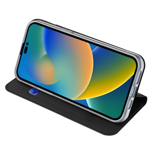 Dux Ducis - iPhone 14 Pro Max Hülle - Handy Bookcover - Skin Pro Series - schwarz