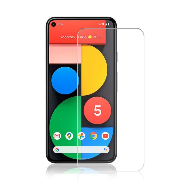 Google Pixel 5 Panzerglas 2.5D Full Cover - Full Glue Displayschutz (0.33 mm) - transparent