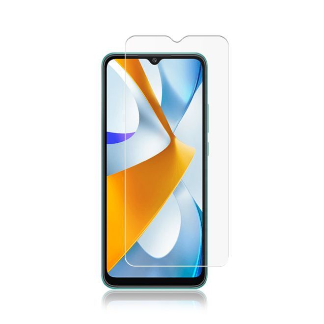 Xiaomi Poco C40 Panzerglas 2.5D Full Cover - Full Glue Displayschutz (0.33 mm) - transparent