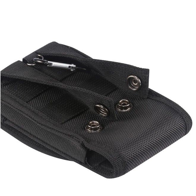Universelle Outdoor Gürtel Handyhülle (5.4 bis 6.9") - inkl. Karabiner & Stifthalter - Wild Series - schwarz