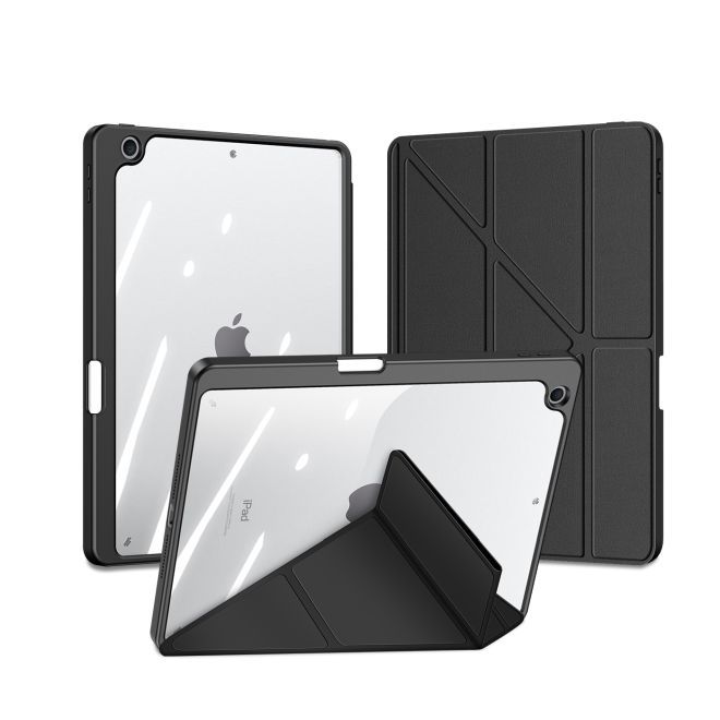 Dux Ducis - iPad 10.2 (2021 / 2020 / 2019) Hülle - Leder Bookcover - Magi Series - schwarz