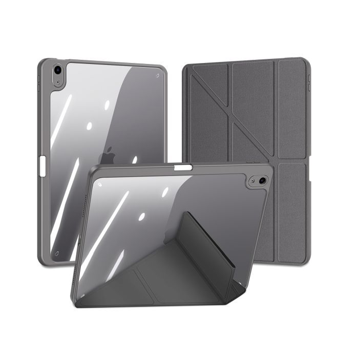 Dux Ducis - iPad Air (2022) / iPad Air (2020) Hülle - Leder Bookcover - Magi Series - grau