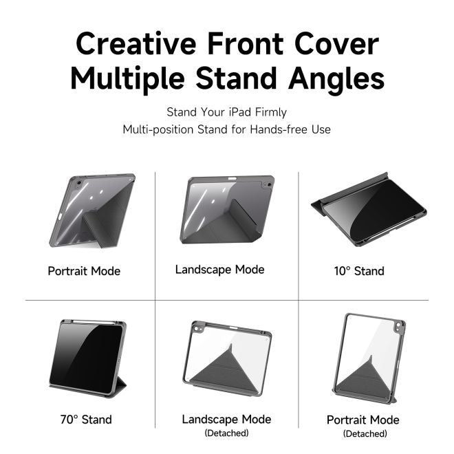Dux Ducis - iPad Air (2022) / iPad Air (2020) Hülle - Leder Bookcover - Magi Series - grau