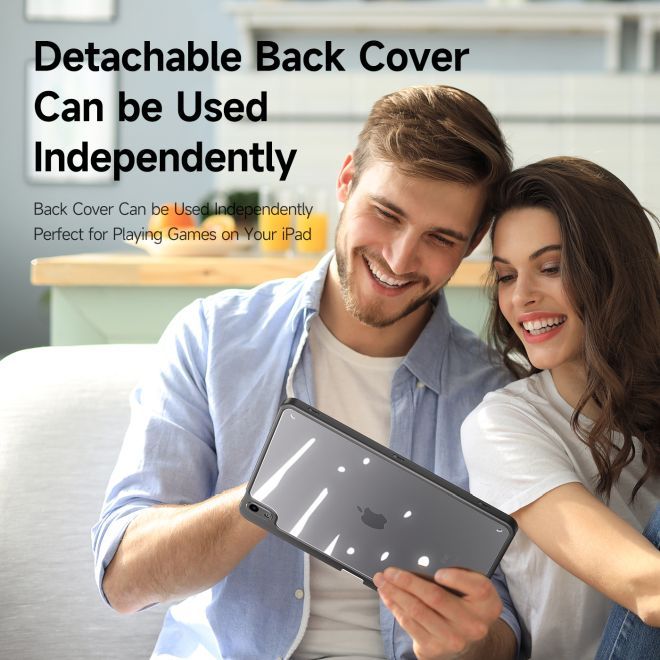Dux Ducis - iPad Air (2022) / iPad Air (2020) Hülle - Leder Bookcover - Magi Series - grau