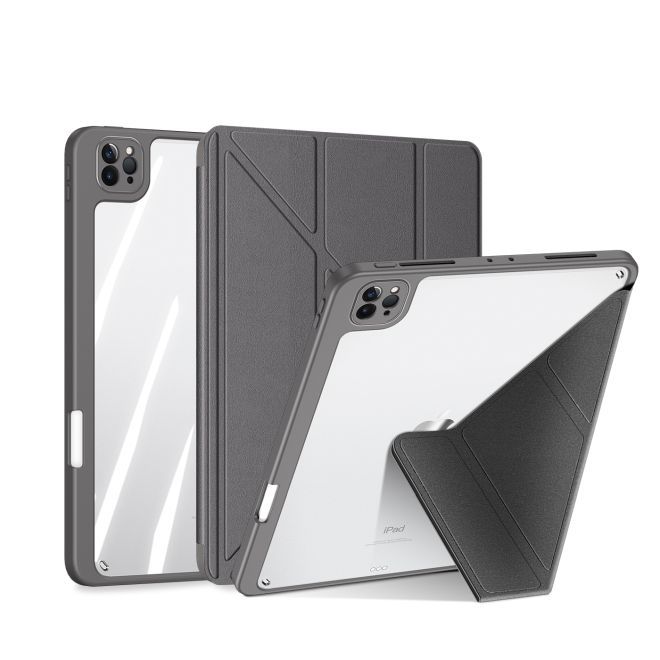 Dux Ducis - iPad Pro 11 (2022 / 2021 / 2020 / 2018) Hülle - Leder Bookcover - Magi Series - grau