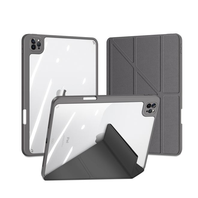 Dux Ducis - iPad Pro 11 (2022 / 2021 / 2020 / 2018) Hülle - Leder Bookcover - Magi Series - grau