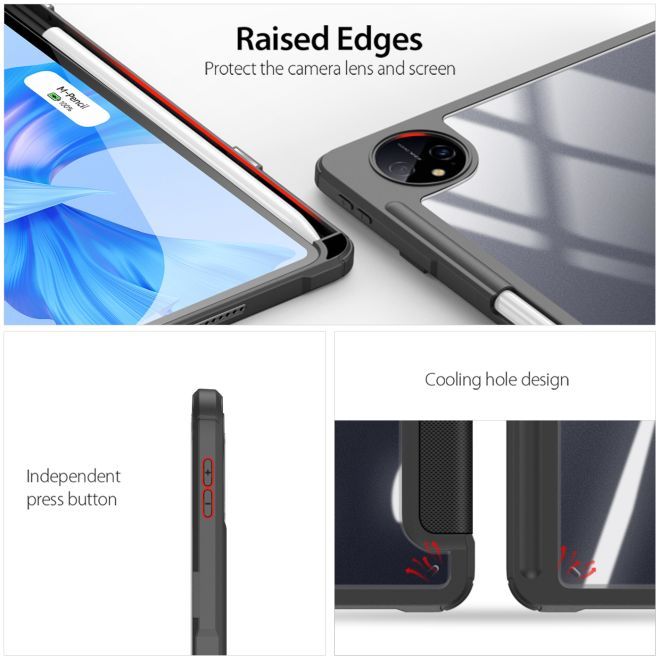 Dux Ducis - Huawei MatePad Pro 11 (2022) Hülle - Leder Bookcover - Toby Series - schwarz